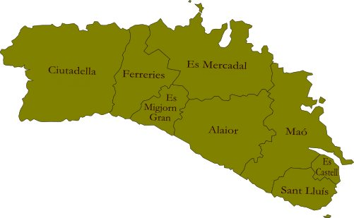 plano municipios menorca